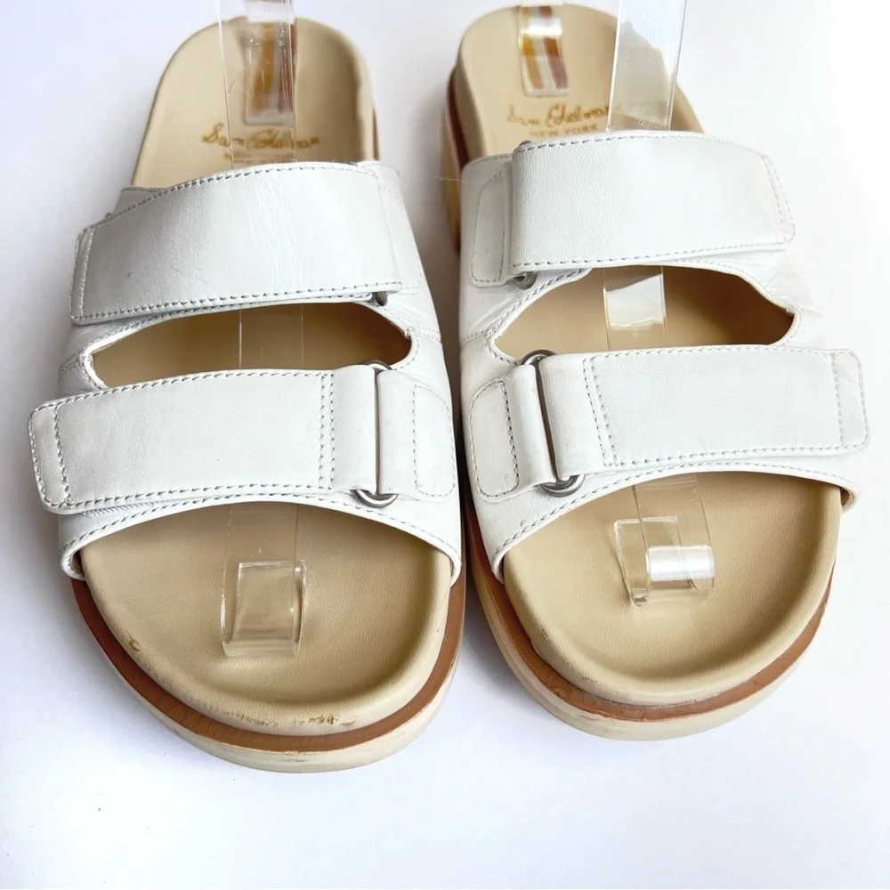Sam Edelman Eliana Lug platform chunky slides platform white size 9 1/2 white